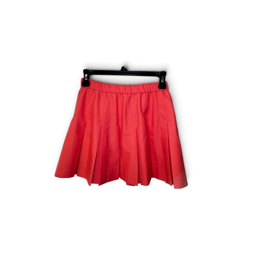 Vtg 90s Coral Pink Pleated Mini Tennis Skirt High Waisted Athletic Preppy Size 6